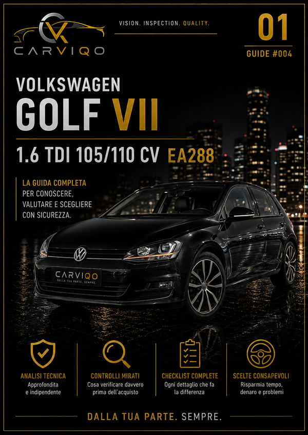 VW GOLF VII 1.6 TDI 105/110 CV EA288