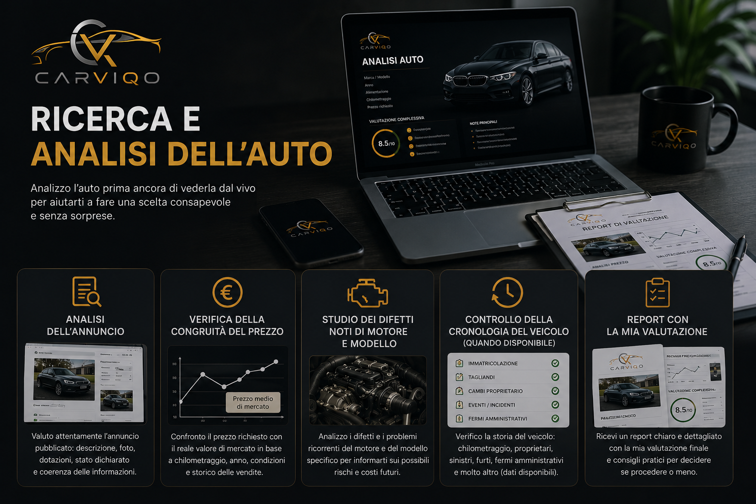 Ricerca e Analisi dell'Auto